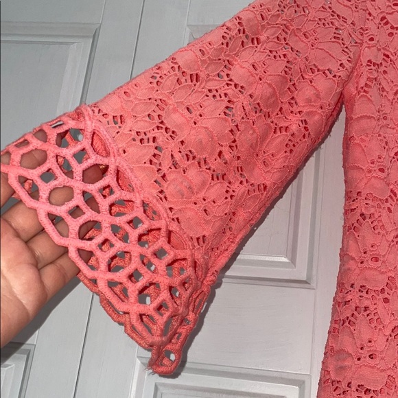 Alfani Orange Pink Sheath Dress with Scoop Neck - Picture 6 of 7